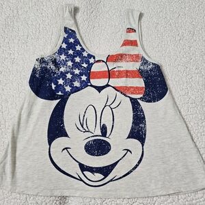 Disney Patriotic Minnie Mouse Tank Top Size S